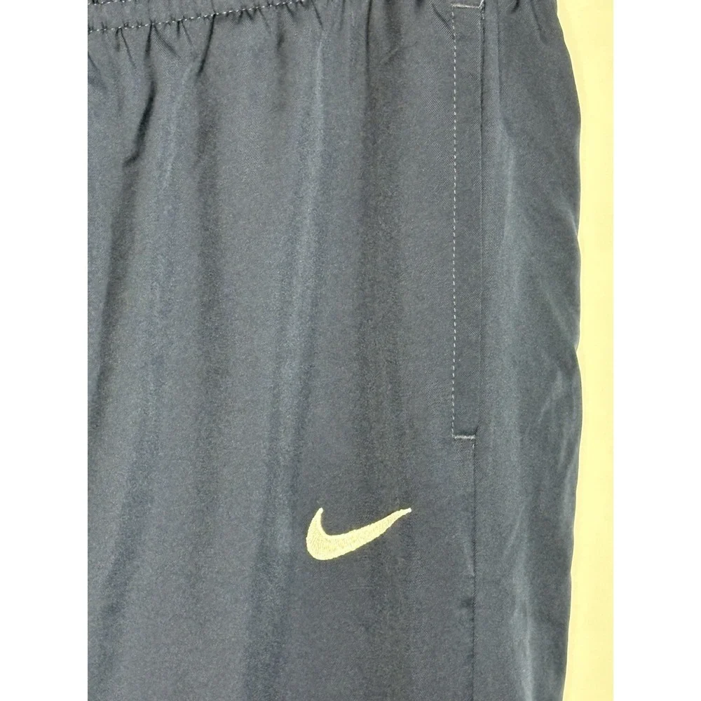 Nike Basketball Snap Ankle Warmup Pants mens L Dri Fit Blue White‎ Streetwear